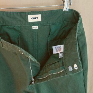 NEW OBEY Mila Work-wear Pant GREEN, 100% cotton